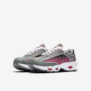 Nike Air Max Tailwind IV - Nagyobb Gyerek Utcai Cipő - Szürke/Piros/Fekete/Fehér